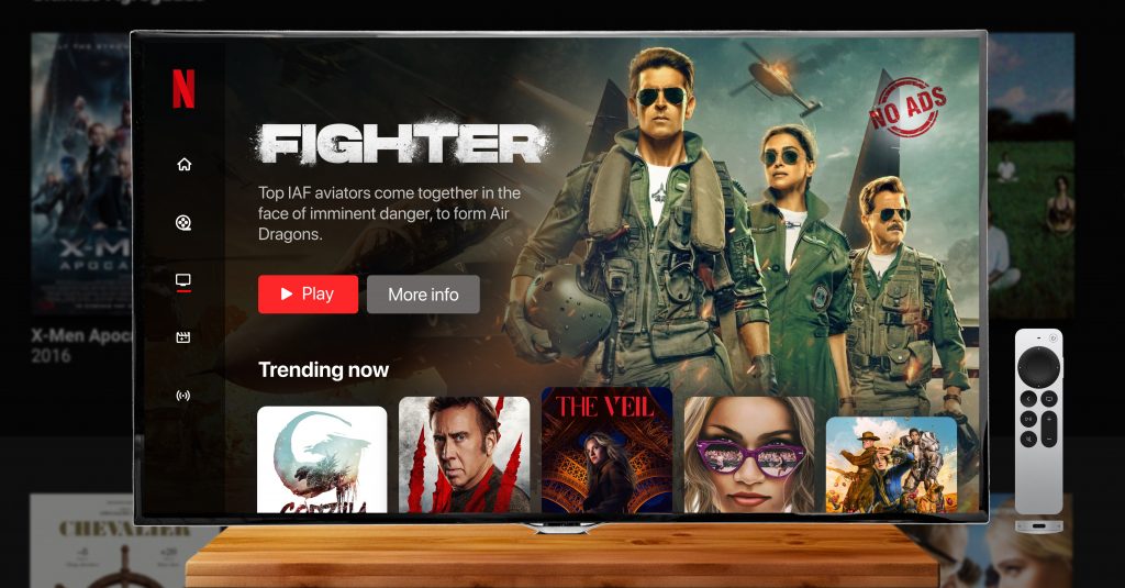 Netflix video streaming website 