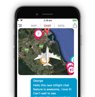in app messaging api for Airline Apps